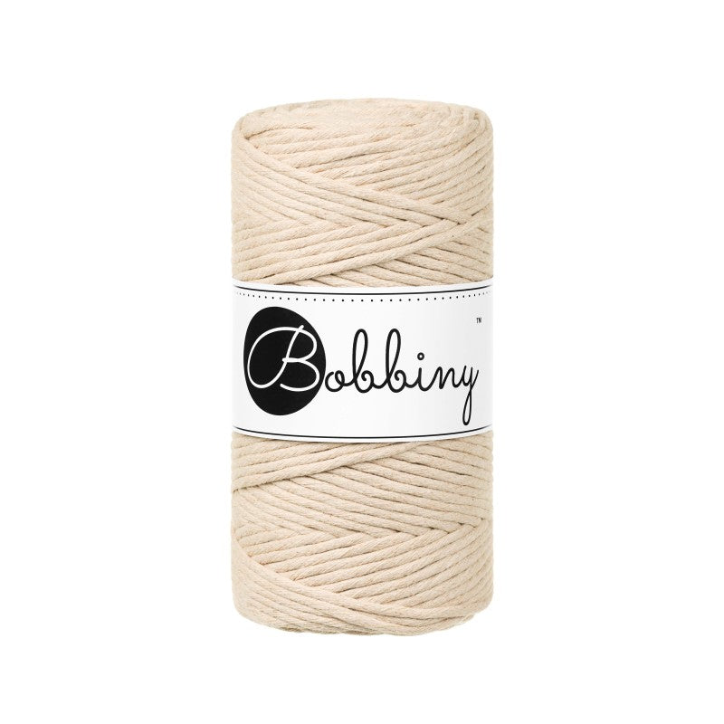 BOBBINY - COTON PEIGNÉ 3MM - WARM BEIGE